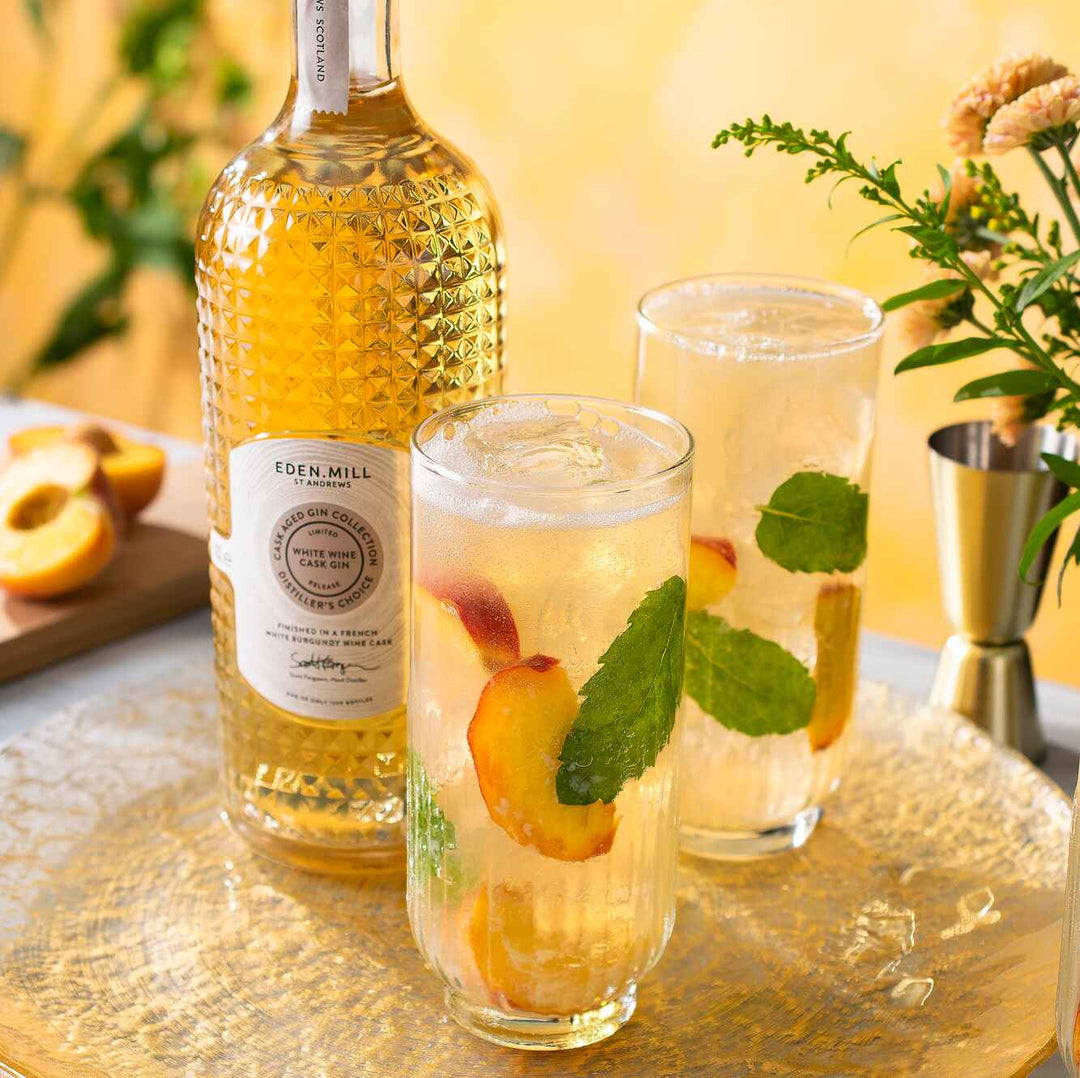 How to Make: Grape & Peach Collins | Eden Mill White Wine Cask Aged Gin